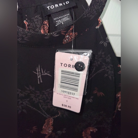 NWT Tiger Georgette Mock Tank Torrid Size 1 - Picture 6 of 6